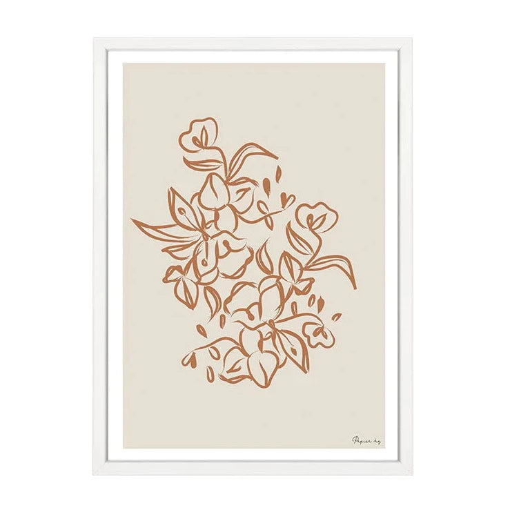 Painted Flower Framed Print | A2