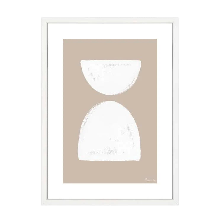 Painted Shapes Framed Print | A2