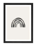 Painted Rainbow Print | A3 Black Framed