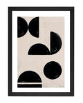 Geometric Print | A3 Black Framed