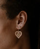 Amor Earrings | 22k Gold Plate | Chrome Diopside