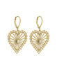 Amor Earrings | 22k Gold Plate | White Zircon