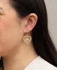 Amor Earrings | 22k Gold Plate | White Zircon