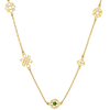 Aura Necklace | 22k Gold Plate & Chrome Diopside