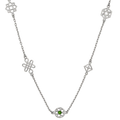 Aura Necklace | Sterling Silver & Chrome Diopside