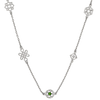 Aura Necklace | Sterling Silver & Chrome Diopside