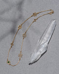 Aura Necklace | 22k Gold Plate & Chrome Diopside