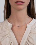 Aura Necklace | Sterling Silver & Chrome Diopside