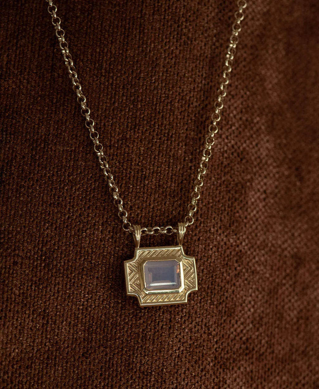 Ayla Necklace | 22k Gold Vermeil | Lavender Quartz