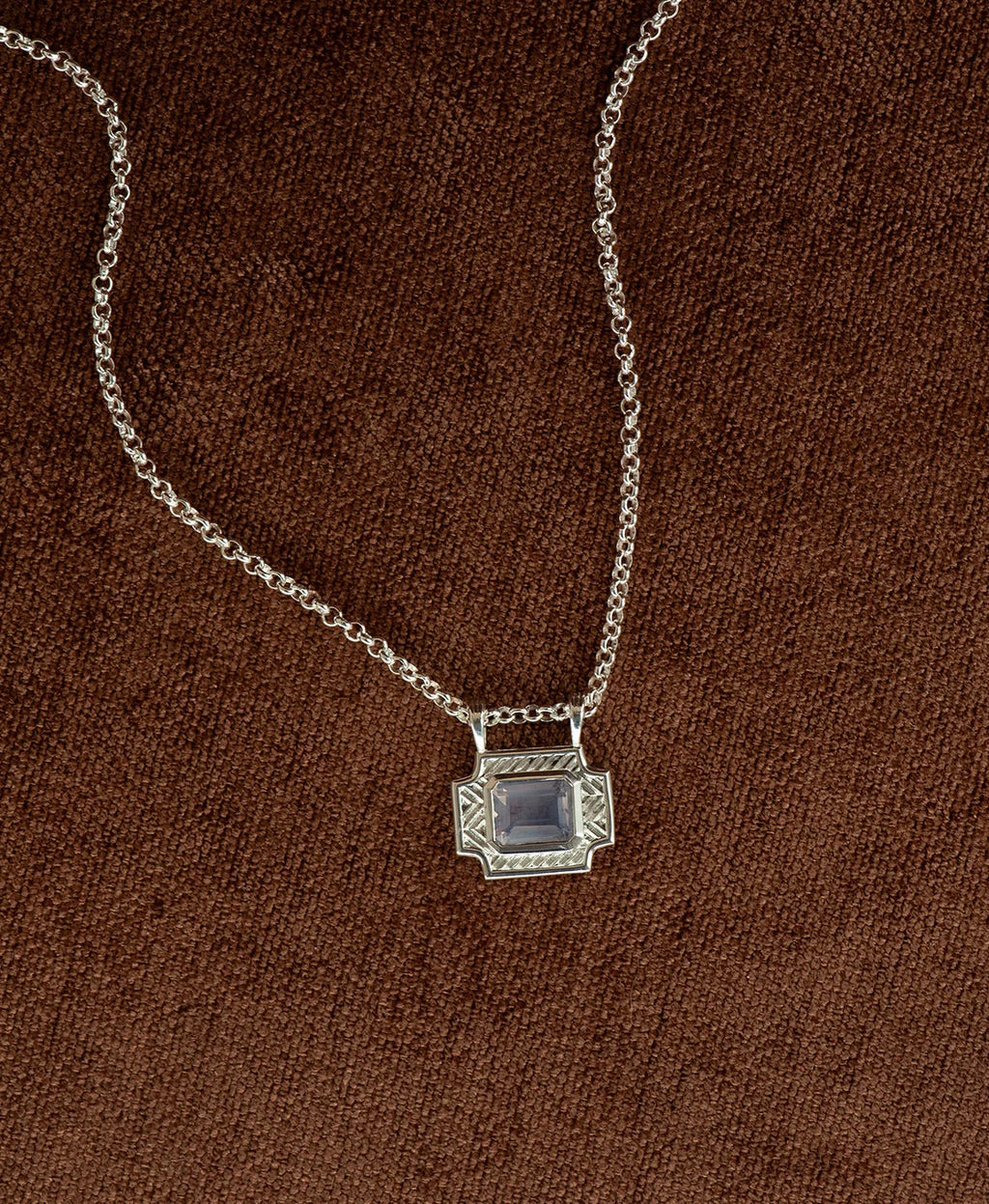 Ayla Necklace | 925 Sterling Silver | Lavender Quartz