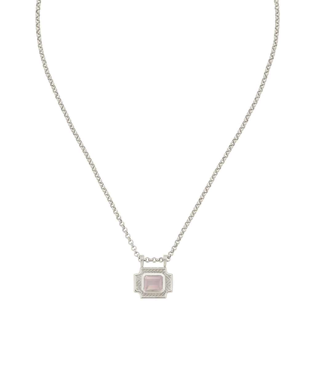 Ayla Necklace | 925 Sterling Silver | Lavender Quartz