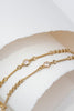 Azalea Necklace with Rose Quartz | 22k Gold Plate