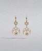 Balance Earrings | 22k Gold Plate & Chrome Diopside