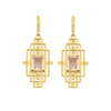 Bliss Earrings | 22k Gold Plate & Rose Quartz
