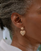 Brave Heart Earrings | 22k Gold Plate | Aquamarine