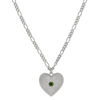 Brave Heart Necklace | Sterling Silver | Chrome Diopside