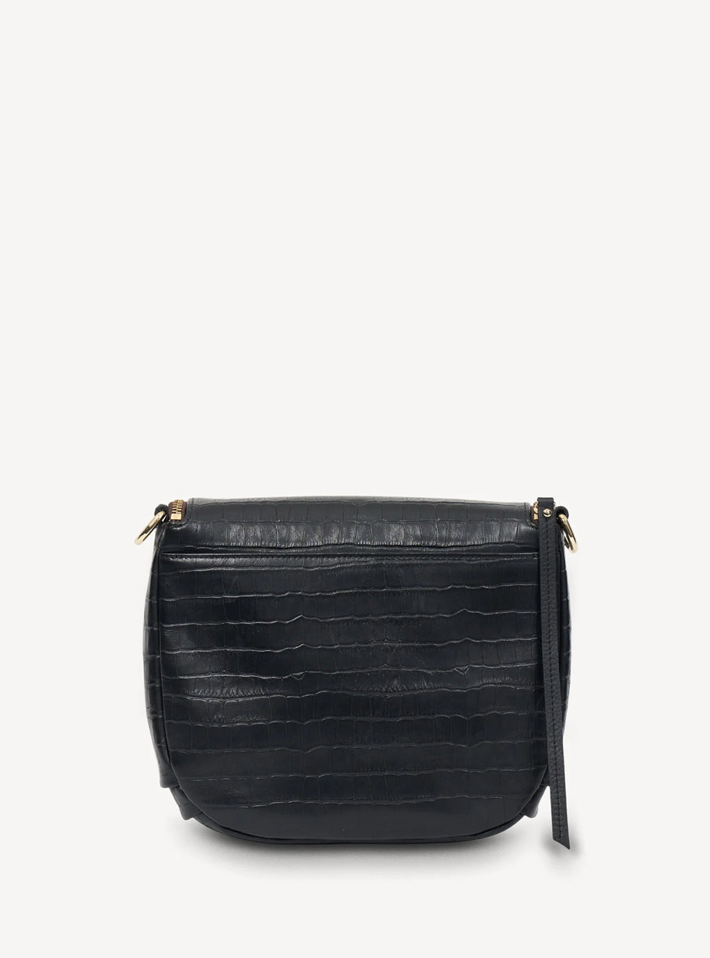 Fifi Crossbody | Black Croc