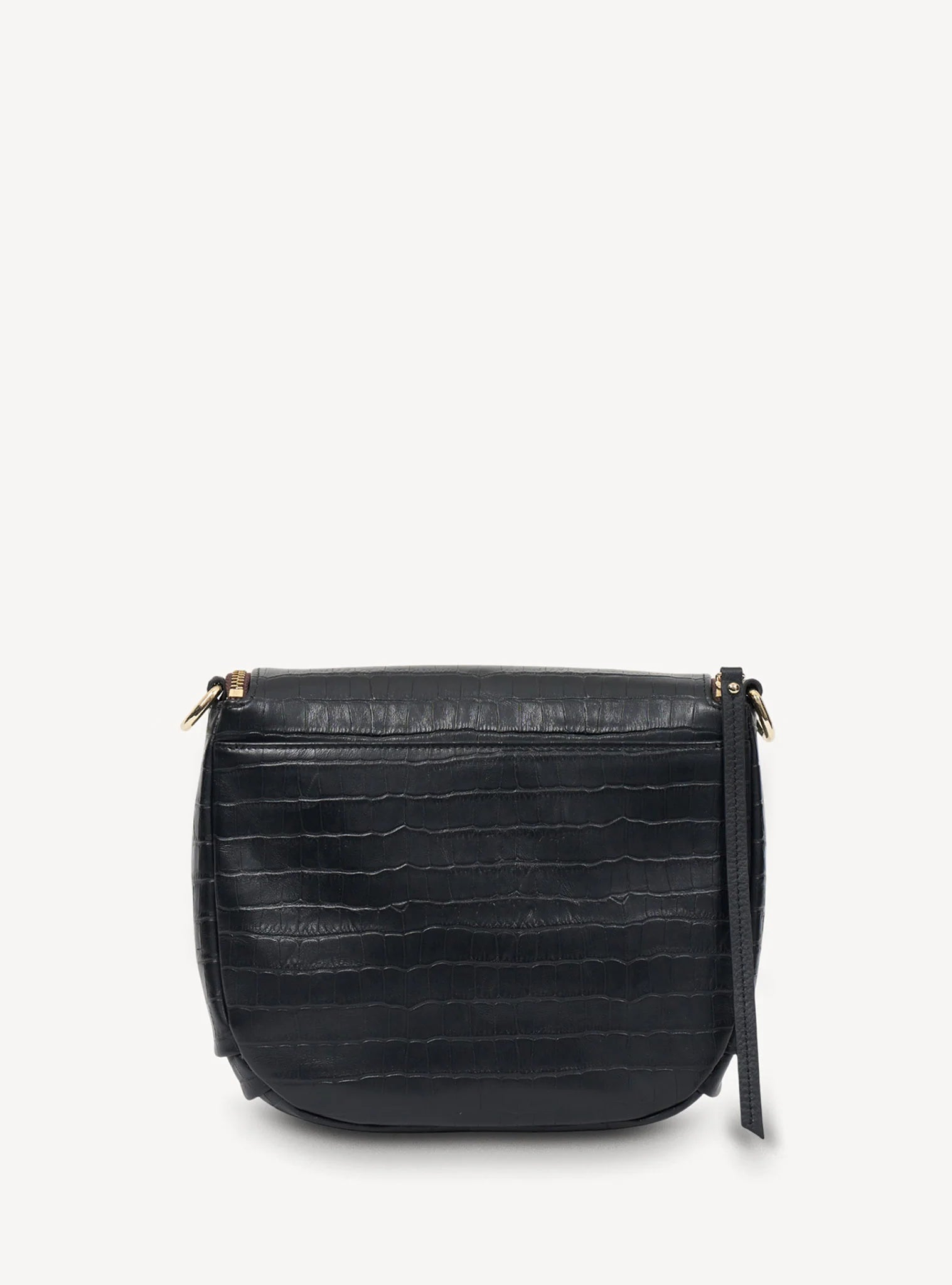 Fifi Crossbody | Black Croc