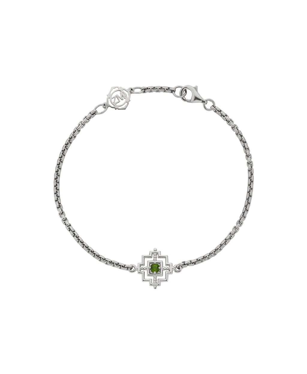 Centred Bracelet | Chrome Diopside| 925 Sterling Silver
