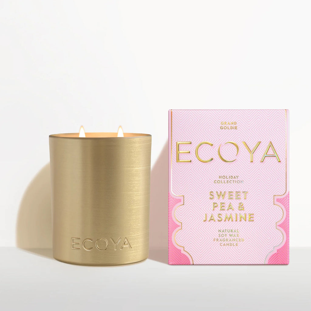 Sweet Pea & Jasmine | Grand Goldie Candle | Holiday Collection