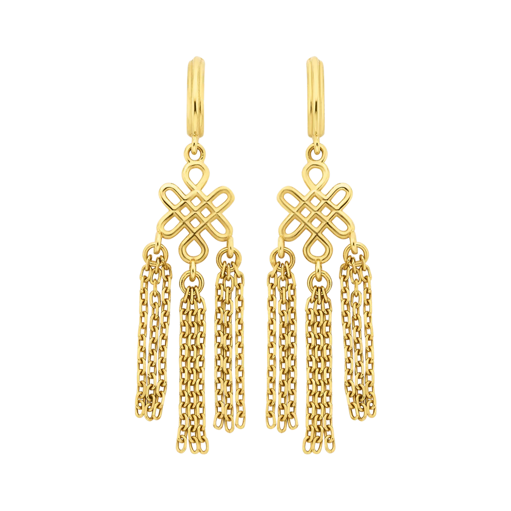 Ether Earrings | 22k Gold Plate