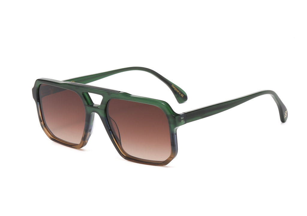 Anchorage Sunglasses | Forest with Brown Lens