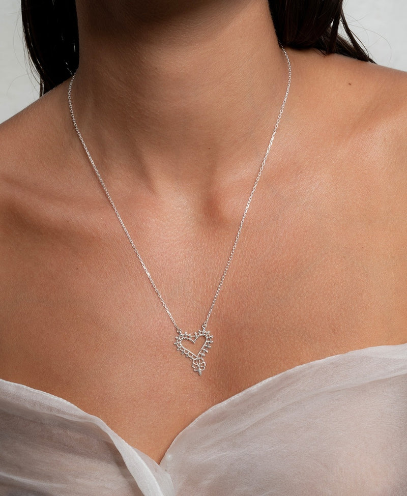 Gypsy Love Necklace | Silver