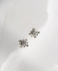 Inka Studs | Sterling Silver | White Zircon