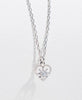 Kind Heart Necklace | Sterling Silver | White Zircon