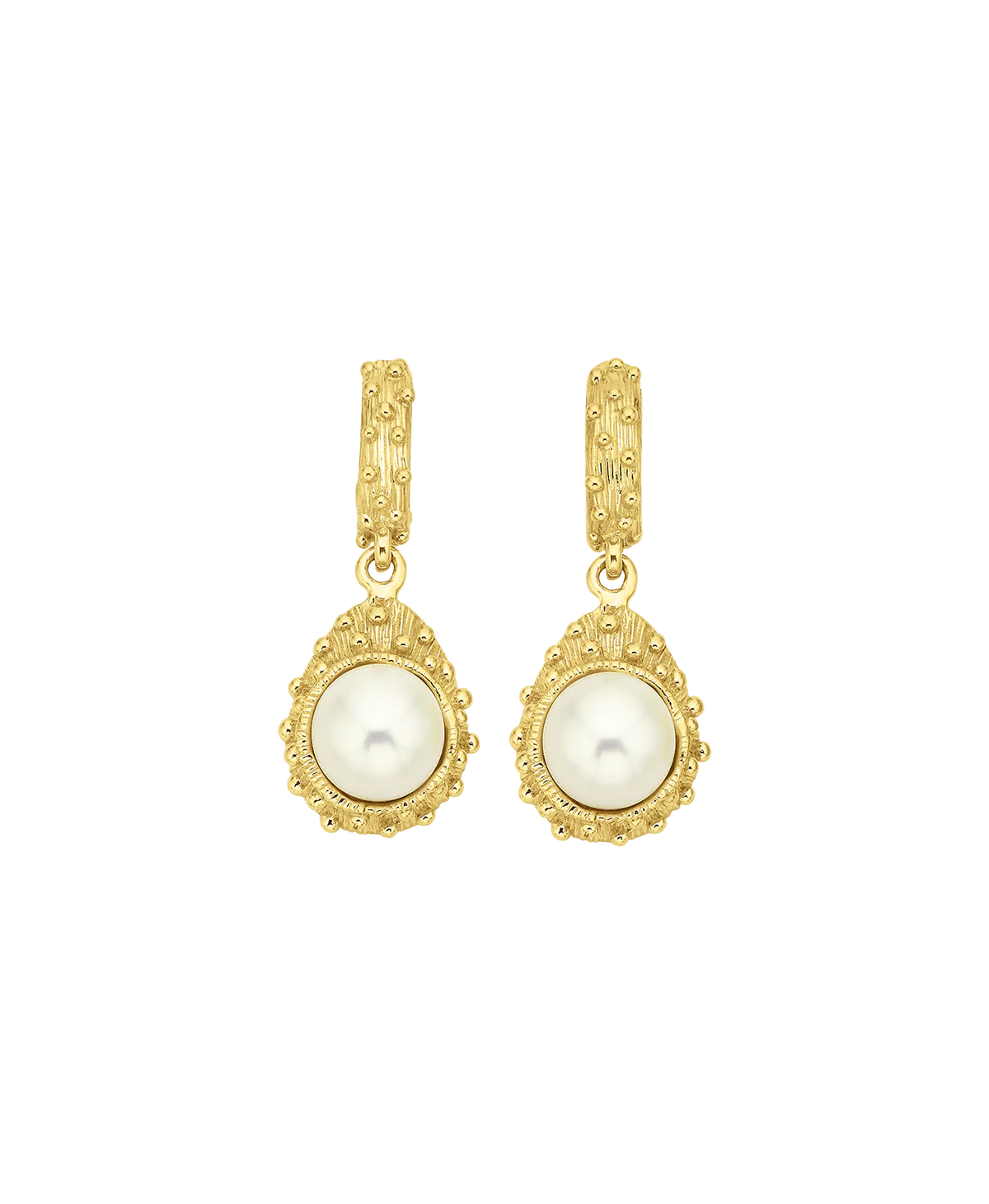 Lulu Earrings | 22k Gold Vermeil with Freshwater Pearls