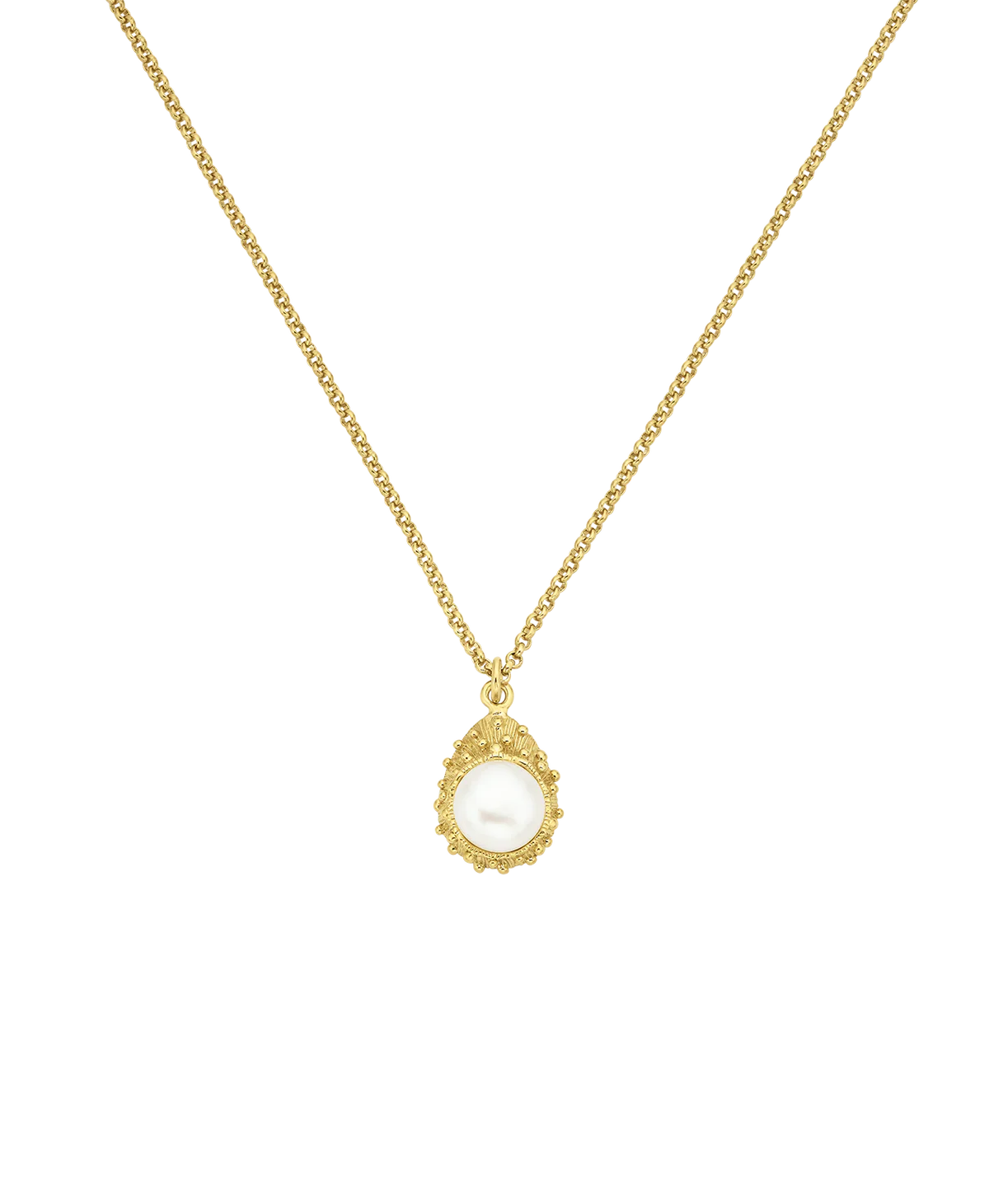 Lulu Necklace | 22k Gold Vermeil with Freshwater Pearl