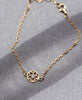 Manuka Bracelet | 22k Gold Plate & White Zircon