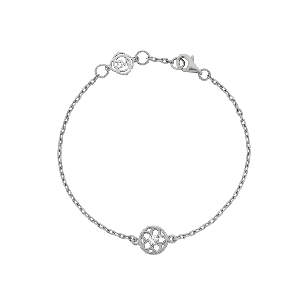 Manuka Bracelet | Sterling Silver & White Zircon