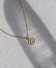 Manuka Necklace | 22k Gold Plate & White Zircon