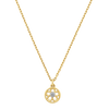 Manuka Necklace | 22k Gold Plate & White Zircon