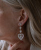 Mi Amor Earrings | Sterling Silver | White Zircon