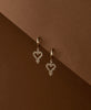 Mini Gypsy Heart Earrings | 22k Gold Vermeil