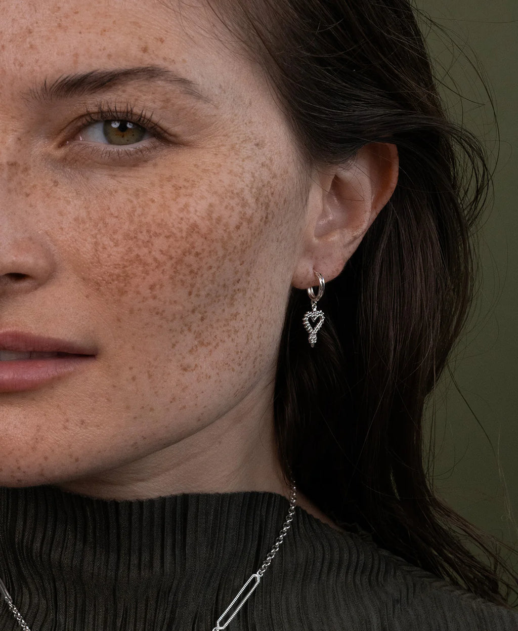 Mini Gypsy Heart Earrings | Sterling Silver