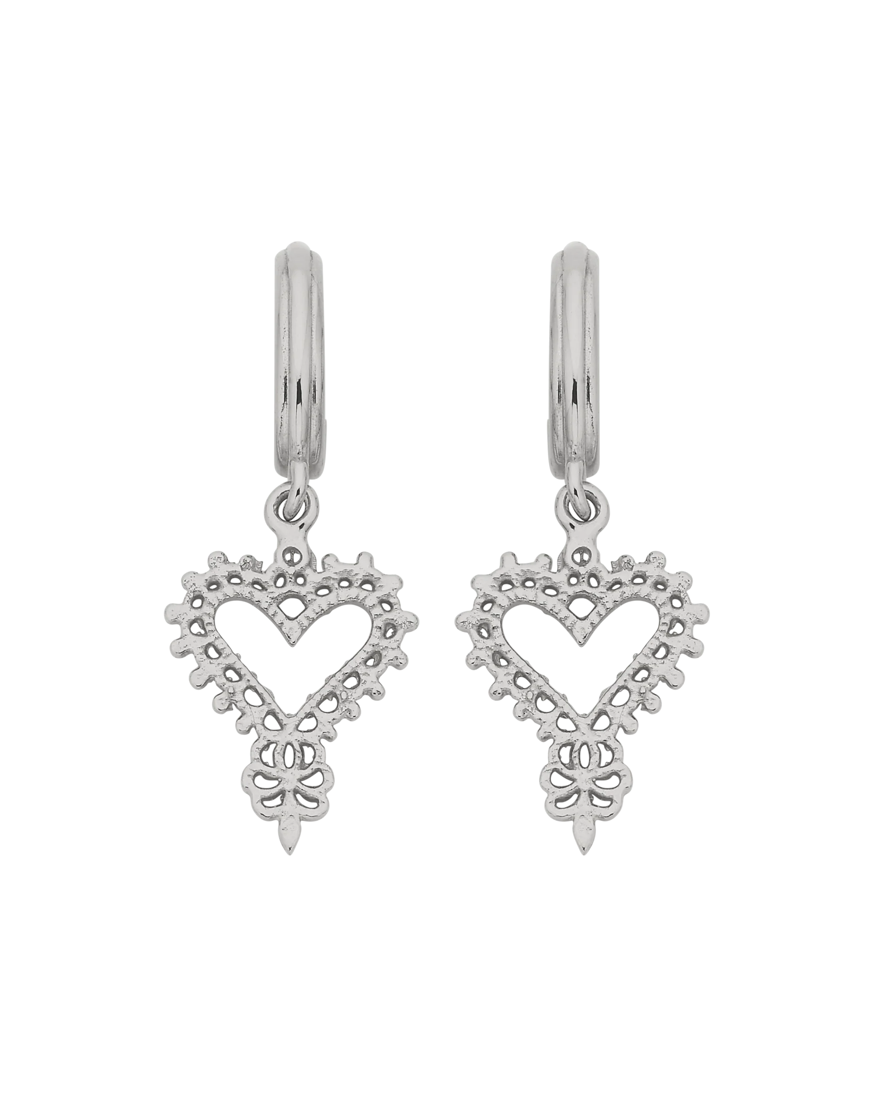 Mini Gypsy Heart Earrings | Sterling Silver