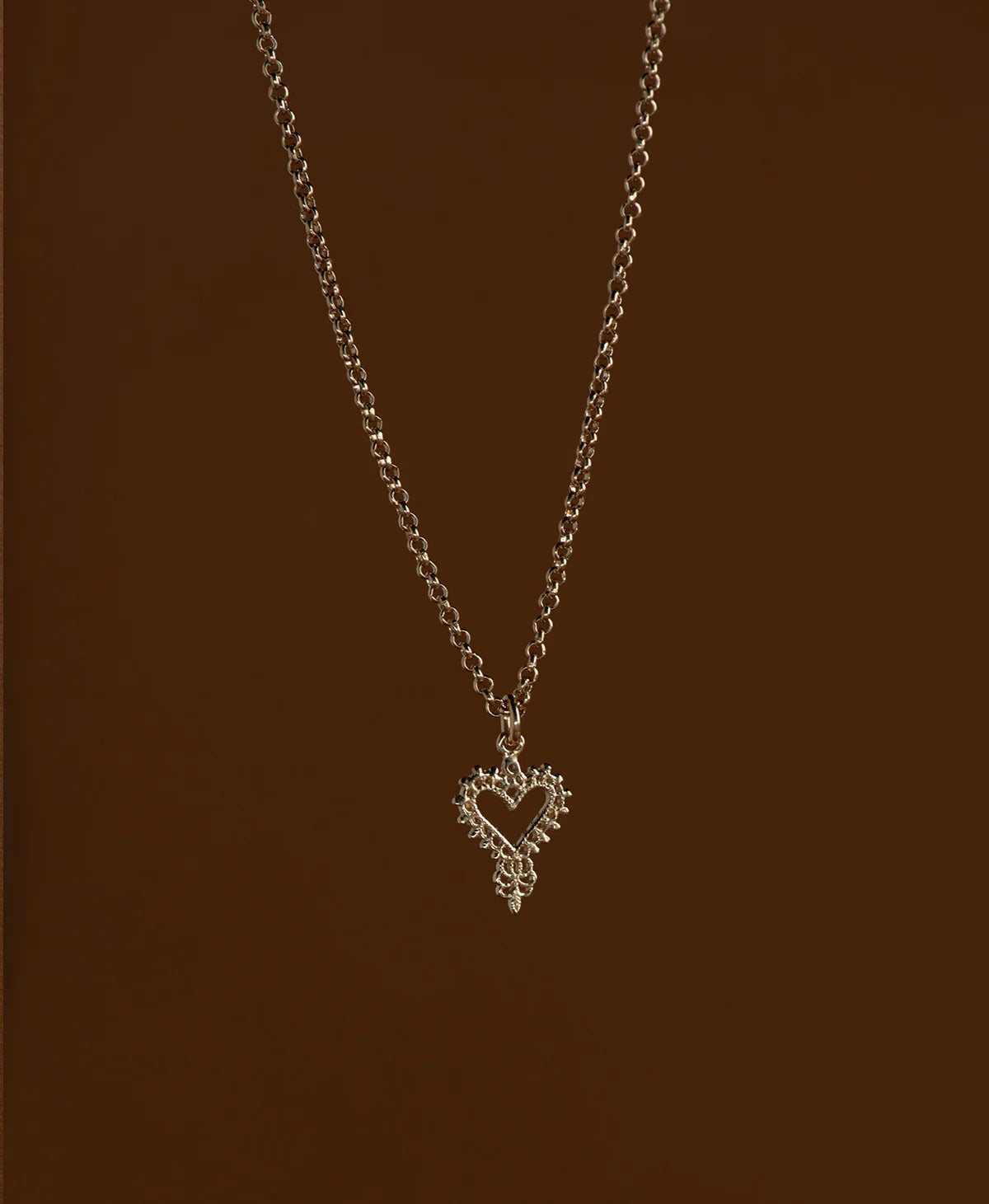 Mini Gypsy Heart Necklace | 22k Gold Vermeil