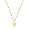 Mini Gypsy Heart Necklace | 22k Gold Vermeil