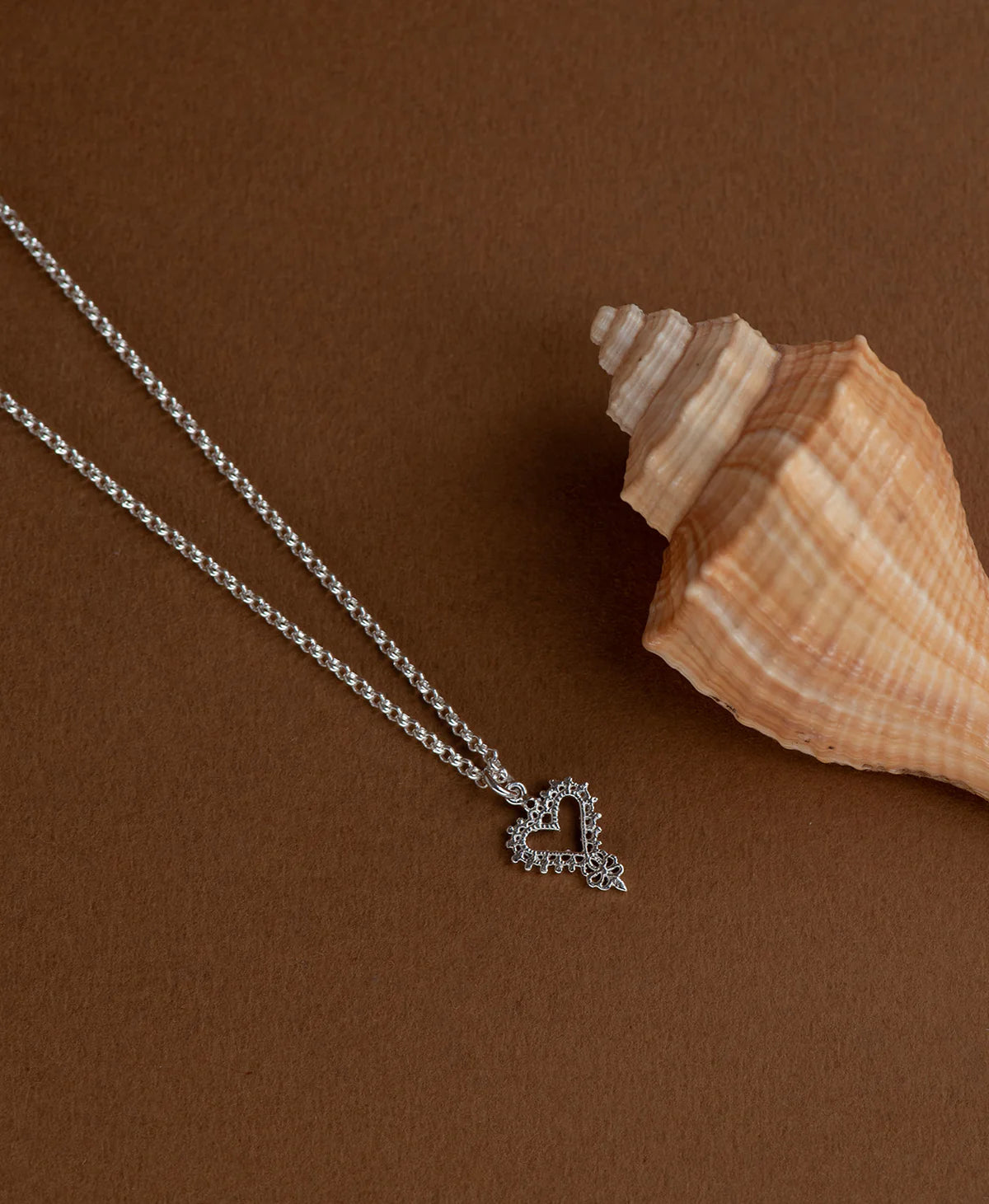 Mini Gypsy Heart Necklace | Sterling Silver