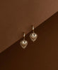 Mini Heart Rays Earrings | 22k Gold Vermeil