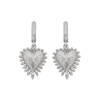 Mini Heart Rays Earrings | Sterling Silver