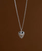 Mini Heart Ray Necklace | Sterling Silver