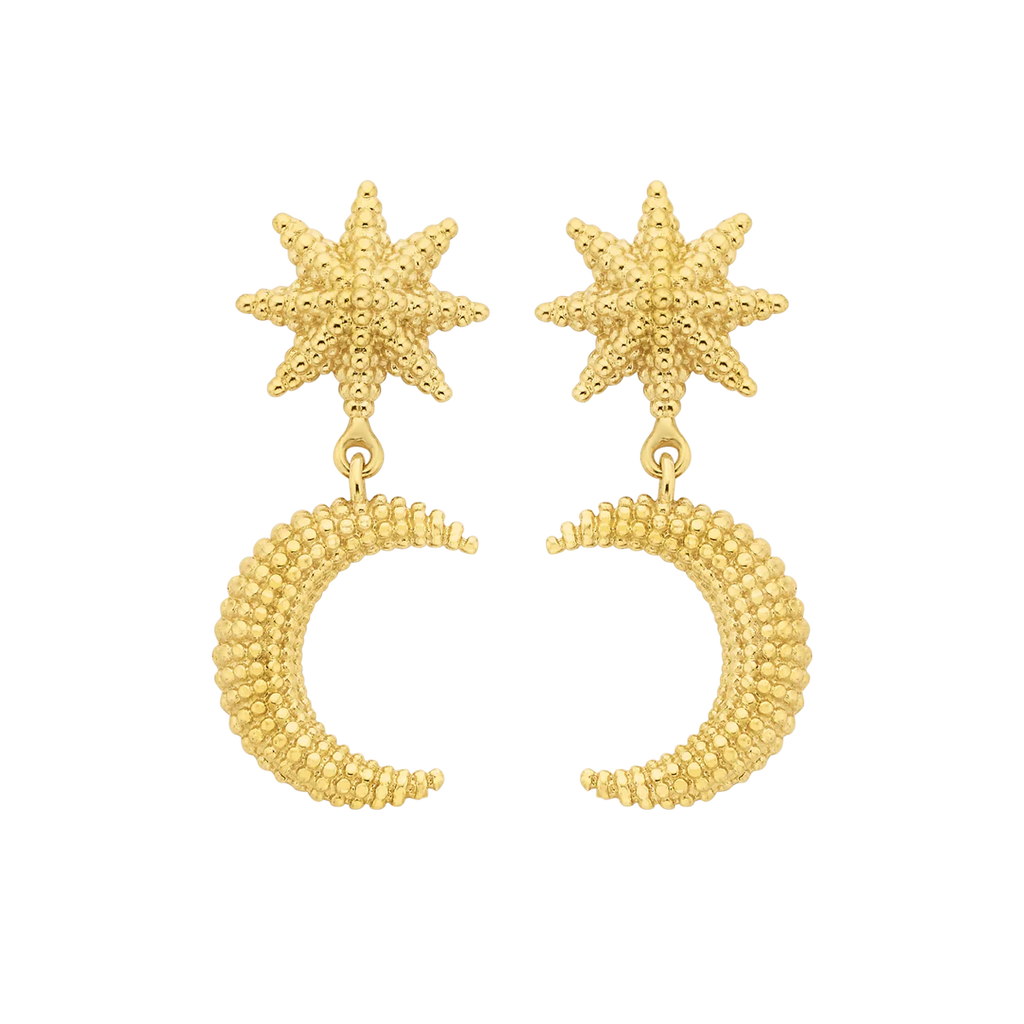 Moonlight Earrings | 22k Gold Plate