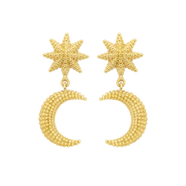 Moonlight Earrings | 22k Gold Plate