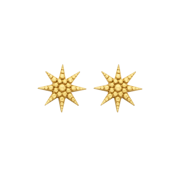 Morning Star Stud | 22k Gold Plate