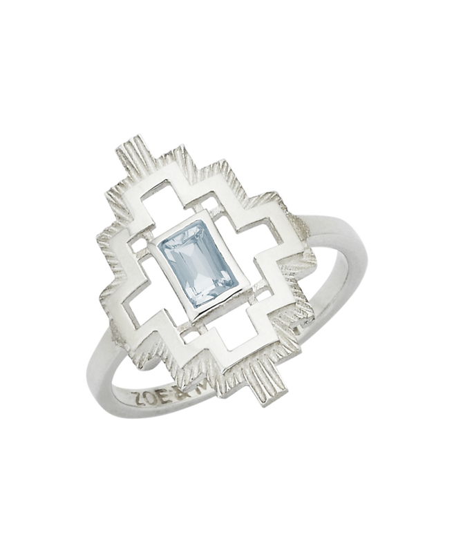 Munay Ring | Sterling Silver | Aquamarine