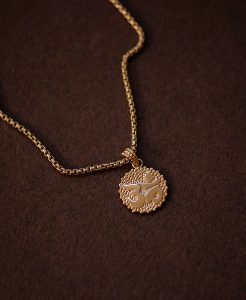 Om Necklace | 22K Gold Plate